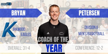 Kirkwood's Petersen Named NJCAA Division II Coach of the Year